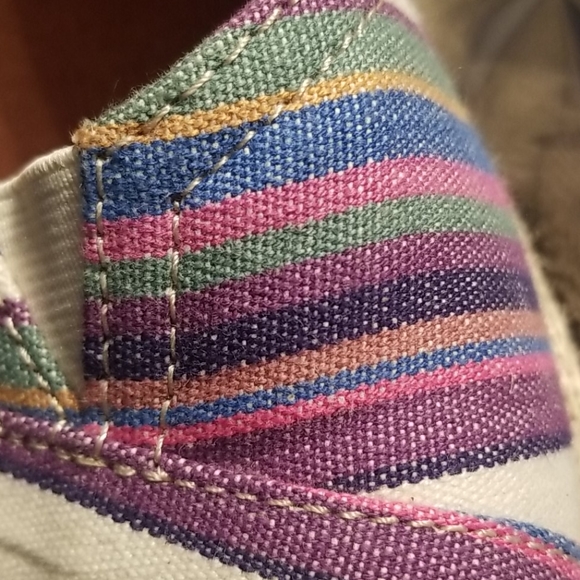 Toms Striped Espadrille Wedges - Picture 7 of 7